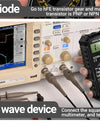 Square Wave Digital Multimeter 1999 Counts HFE Triode Buzzer Tester AC/DC Voltage 10A Current Multimeters Meter Tool