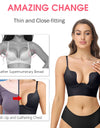 Plunge Bra Deep U Push Up Underwear Women Invisible Low Cut Backless Shapewear Padded Wedding Lingerie Multi-way Bralette