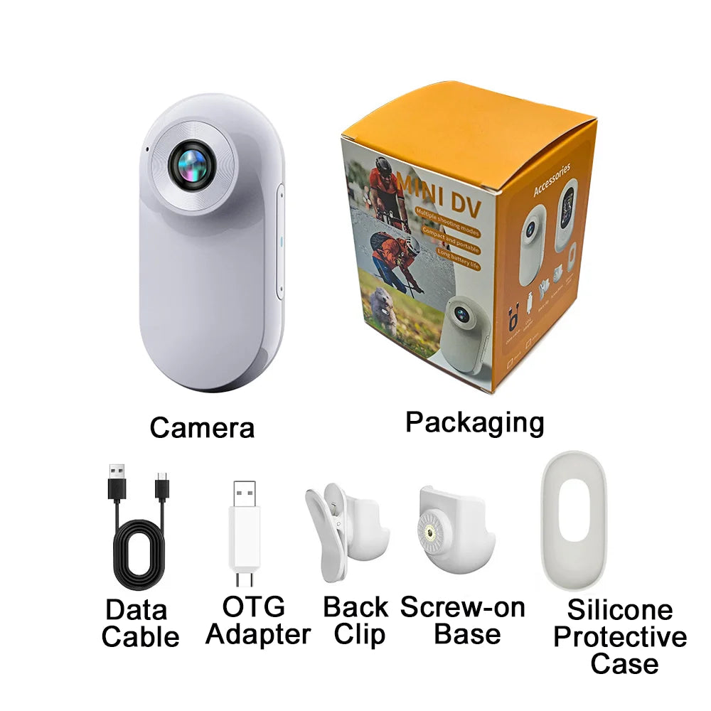 1080P Thumb Camera Portable Mini Action Camera megnetic Attraction Helmet Cam Pet Sport Video Recorder 0.96 Inch Display Bodycam