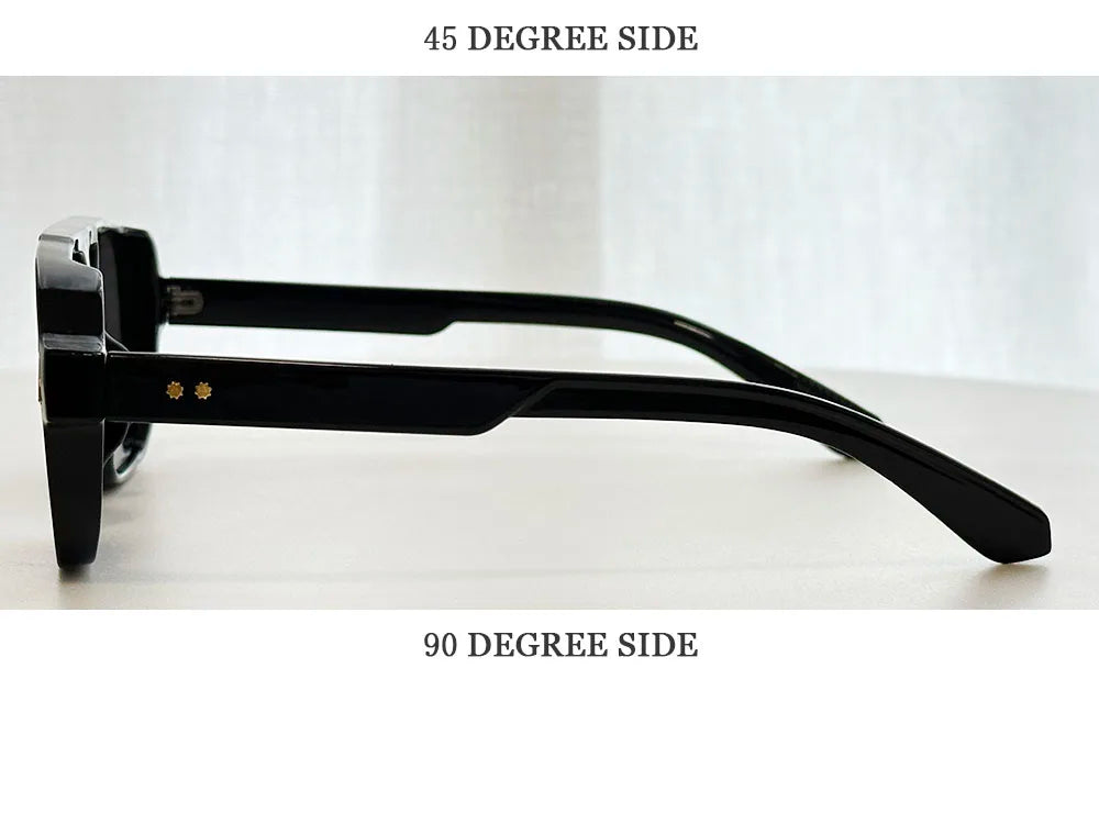 Vintage Square Sunglasses With UV400 Protection
