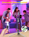 Smartphone Gimbal Stabilizer, Gimbal Stabilizer, Face Tracking without APP - 4 in 1 Mobile Gimbal Stabilizer with RGB Fill Light