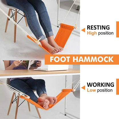 Work Table Computer Desk Footrests Mini Portable Comfortable Relaxing Leg Hammock Adjustable Office Footrest Foot Hammock