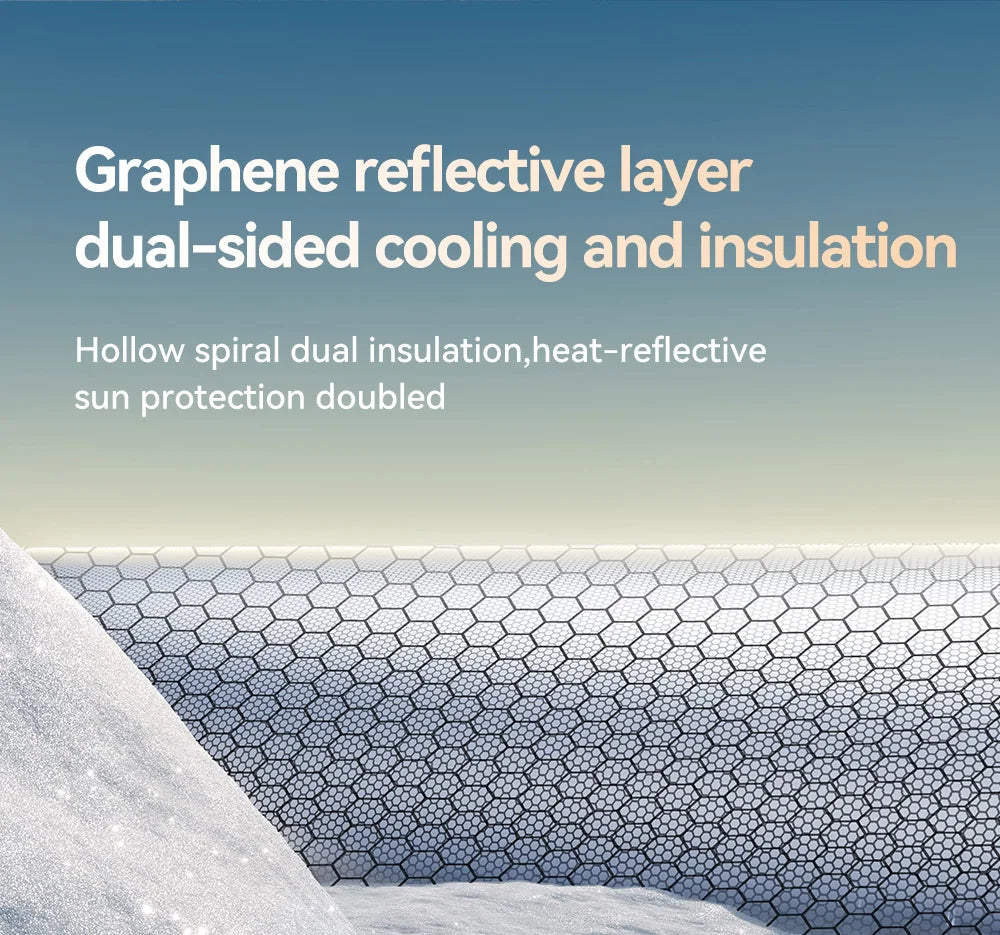 Graphene Honeycomb Sunshade Set for Tesla Model 3 Highland and Model Y Juniper 2025 2026