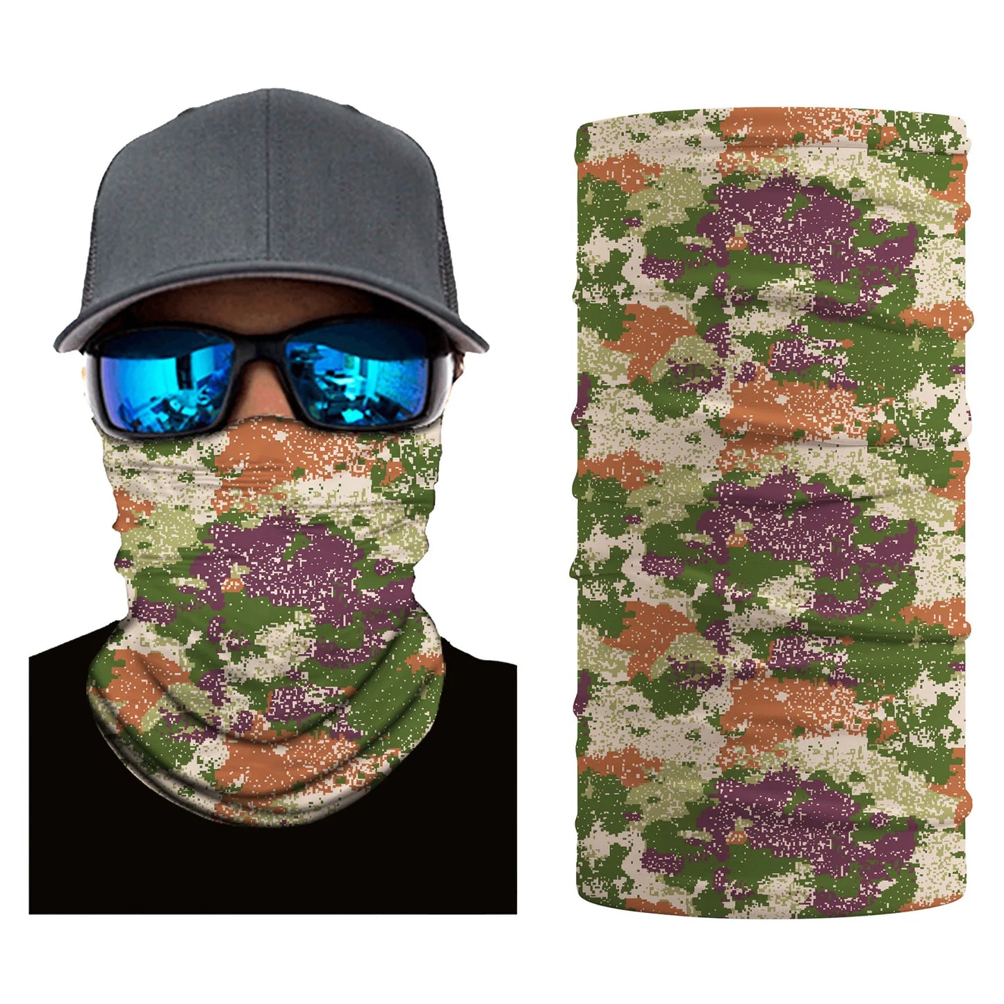 Camouflage Mountaineering Neck Scarves Outdoor Riding Windproof Mask Summer Sun Protection Headscarf