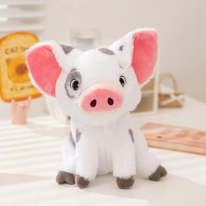 Cute Moana Pig and Rooster Plush Toy, Anime Pig Princess Chicken Plush Animal Companion Sleep Toy, Home Decor,  Birthday Gift