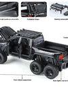 ﻿1:32 Dodge Tyrannosaurus Rex RAM 1500 TRX 6*6 Warlord Alloy Miniature Car Diecast Metal Scale Model Sound ＆ Light Toy Car