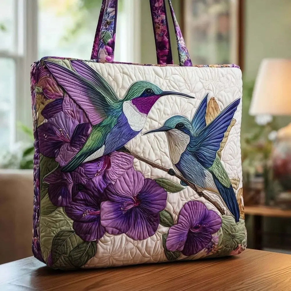 Vintage Quilted Tote Bag Large Capacity 3D Printed Shoulder Handbag