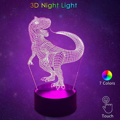 3D Night Light USB LED Touch 7 Color Changing Bedside Lamp Home Decoration Baby Nursery Bedroom Light