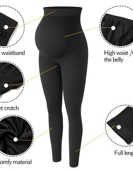 Maternity Leggings Over The Belly Pregnancy Pants High Waist Belly Support Tights for Mothers Pregnant Women Body Shaping Pants