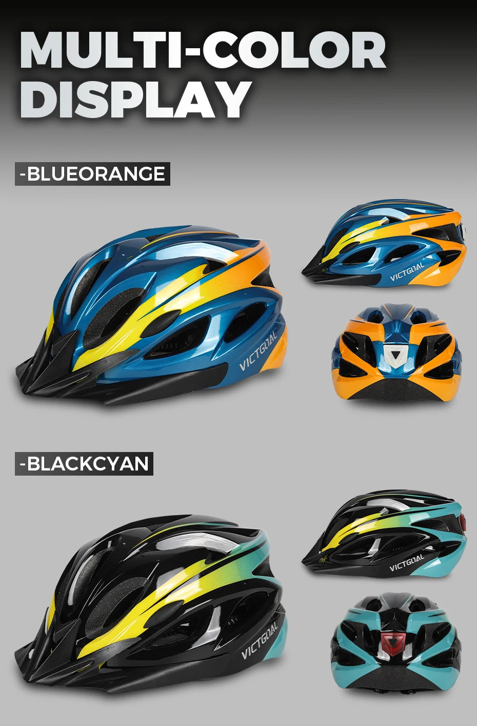 Ultra Light LED Cycling Helmet With Visor For Road And Mountain Bike