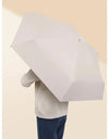 A solid color umbrella with a capsule box and a foldable umbrella for easy travel The umbrella is suitable for both sunny and r