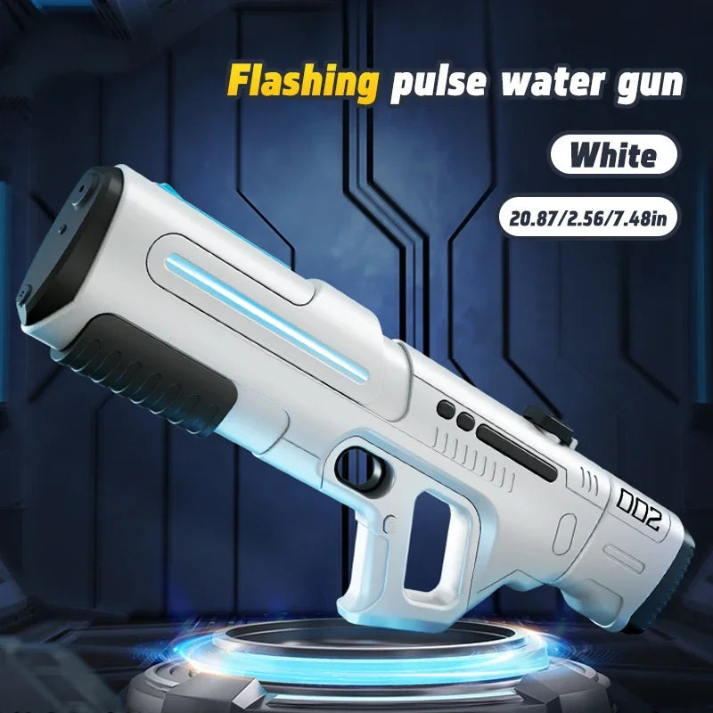 Pulse Continuous Firing Electric Water Gun Powerful Large Capacity Automatic Water Absorption Water Blaster
