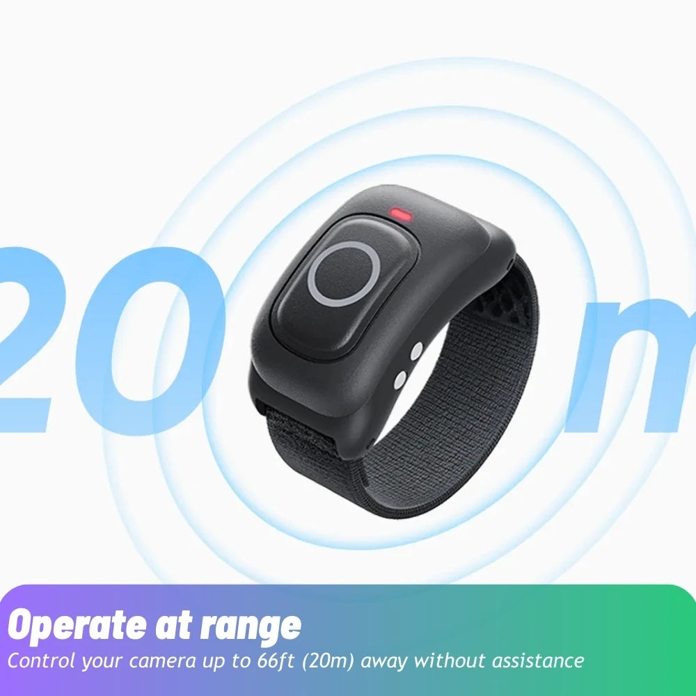 Smart Ring Remote Control for Action Camera Wireless Thumb Controller IPX7 Splash Resistant Wearable Shooting Remote
