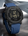 Men's Electronic Watch Fashion 5ATM Waterproof Silicone Strap Calendar Male LCD Digital Wristwatch