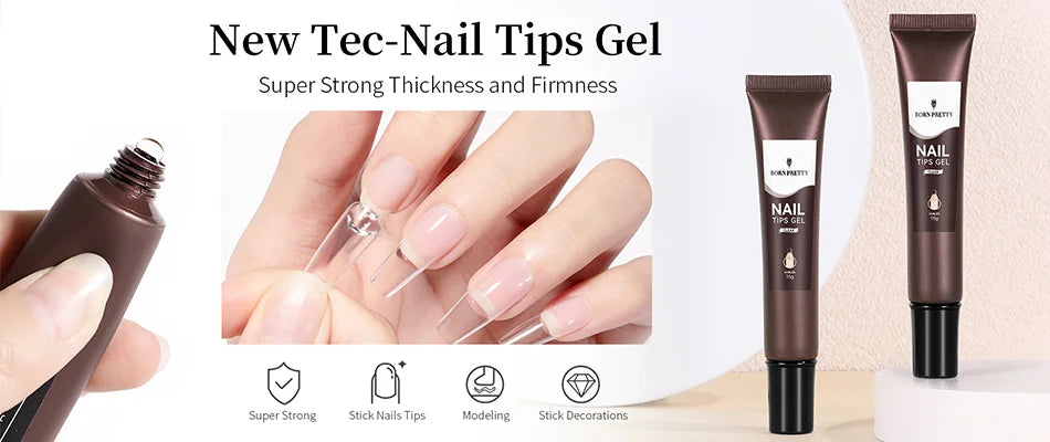 10g Nail Rhinestone Adhesive Glue For Stick The Drill Transparent Nail Glue Soak Off UV LED Nail Art Gel Varnish