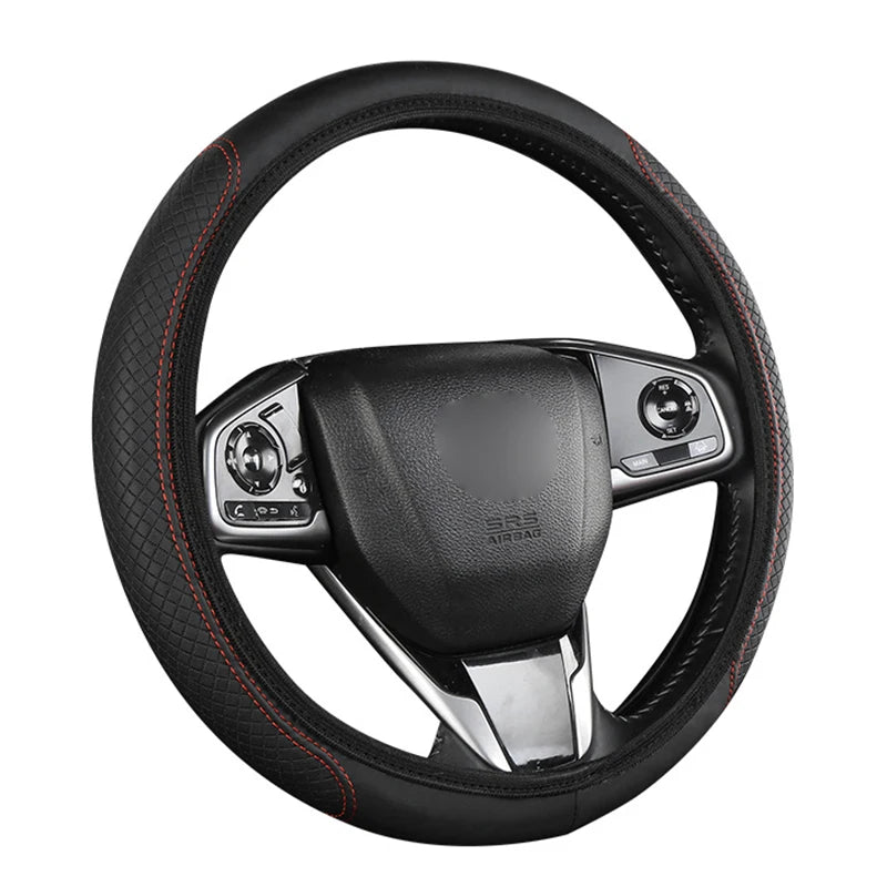 Universal Microfiber Leather Car Steering Wheel Cover 37CM 39CM