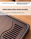 Household Portable Bamboo Tea Tray 48CM Tea Ceremony Wooden Tray Coffeeware Teaware Serving Tray For Chaban Tea Table