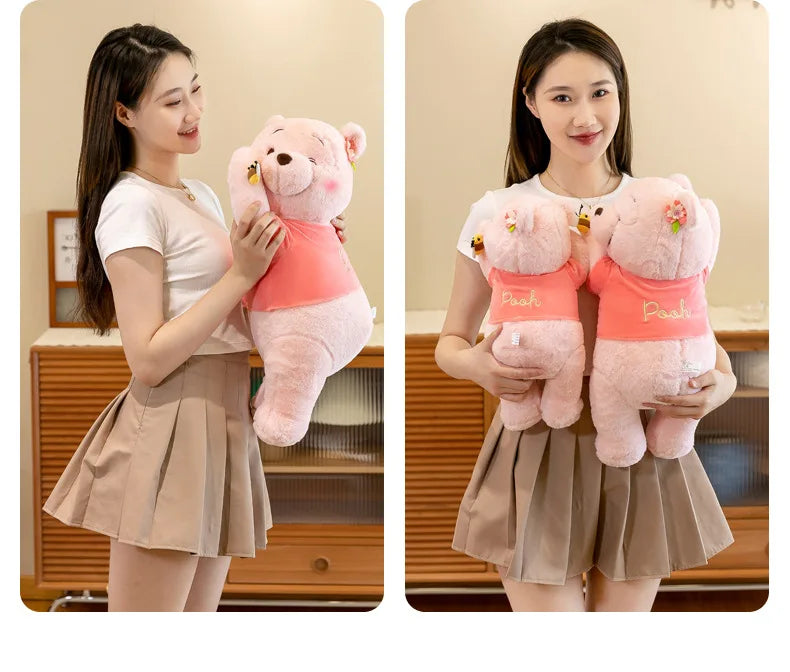 Winnie Bear Plush Stuffed Animal Soft Cartoon Pillow