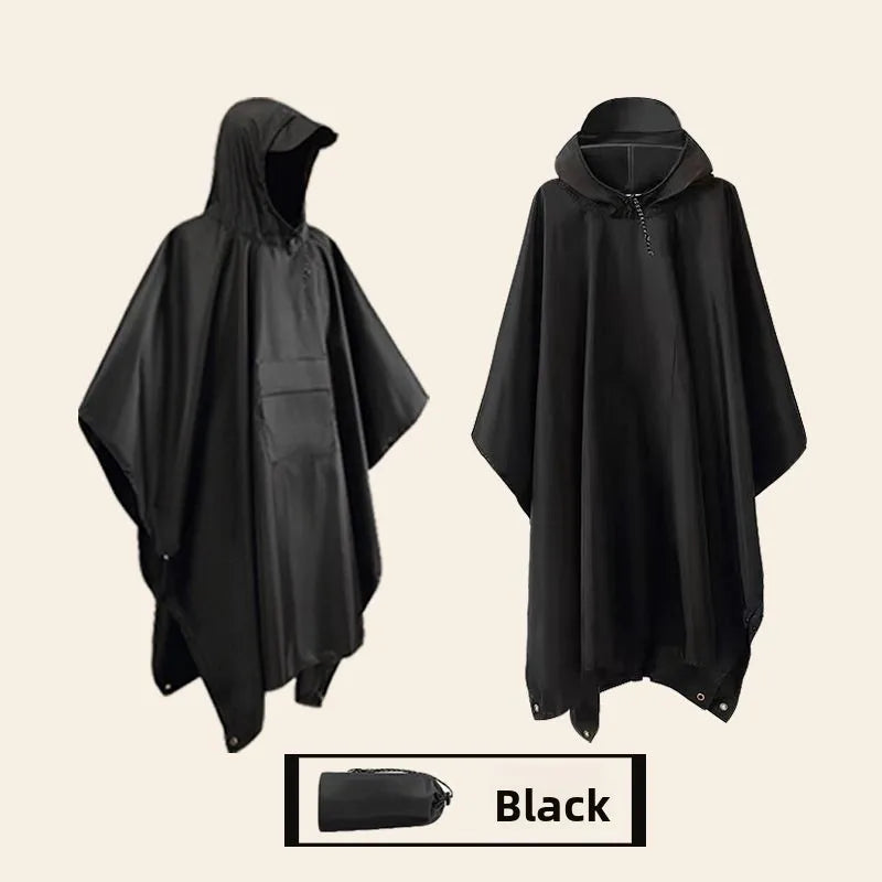 Tactical Waterproof Rain Poncho for Camping Hiking Cycling and Fishing