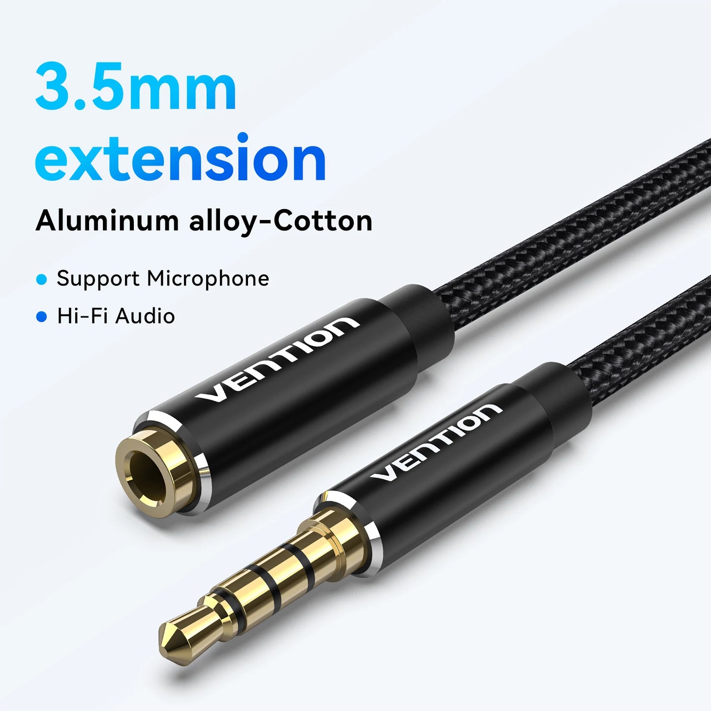 3.5MM Male to Female Extension Cable Jack 3.5 Aux Cable for Car Laptop Mini PC TV Stereo Audio Headphone Speaker Cable