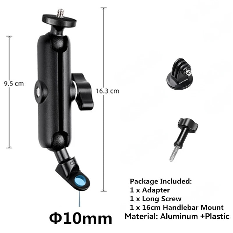 Action Camera Bicycle Motorcycle Handlebar Mount Selfie Stick Bracket