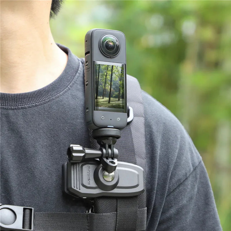 Magnetic Backpack Clip Mount for Action Cameras and Pocket Cameras