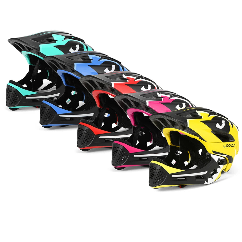 Detachable Full Face Bike helmet 's Sports  Cycling mtb Motorcycle Skateboarding Roller Skating Helmet