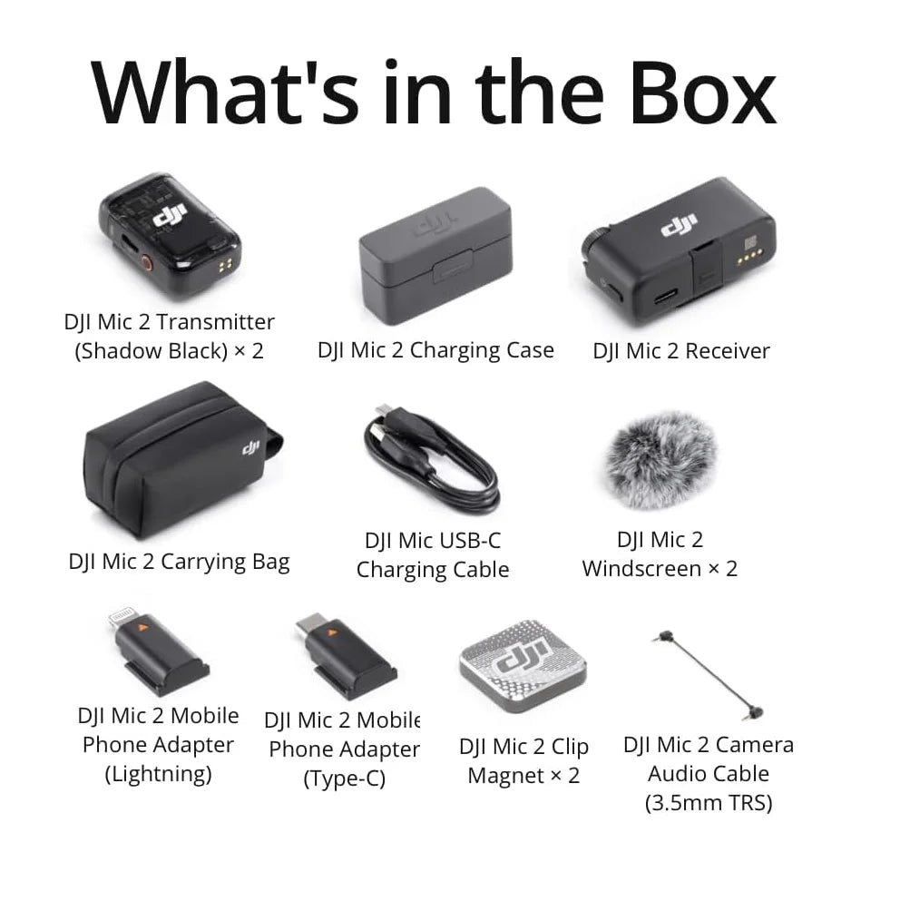 Wireless Microphone System with 32 Bit Float Recording Intelligent Noise Cancelling and 250m Transmission Range