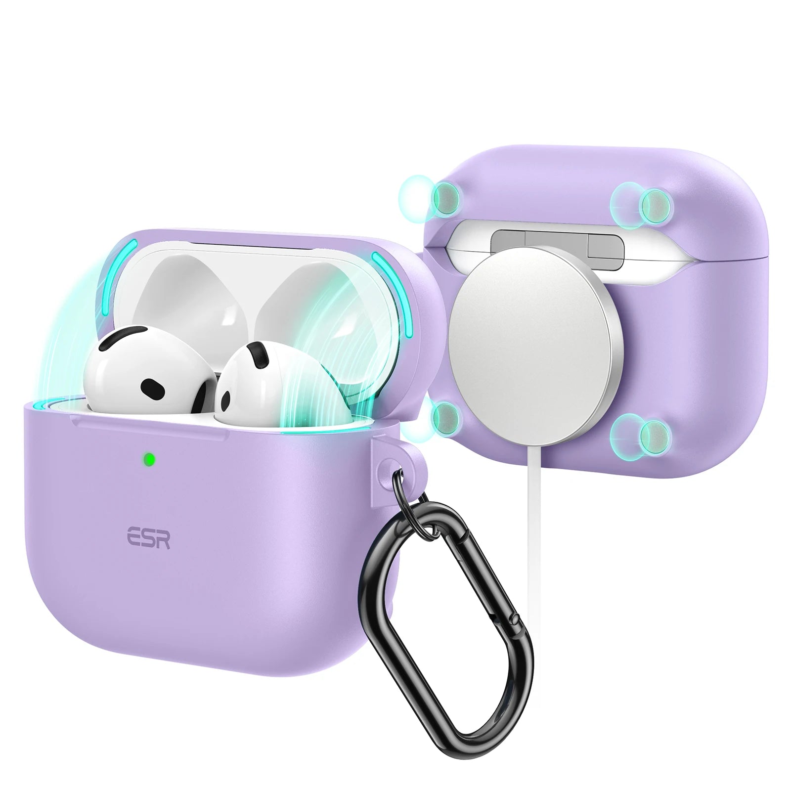 AirPods 4th Generation (2024) Case HaloLock with MagSafe Earphone Protection Cover for AirPods Pro 2nd/1st Gen(2023）