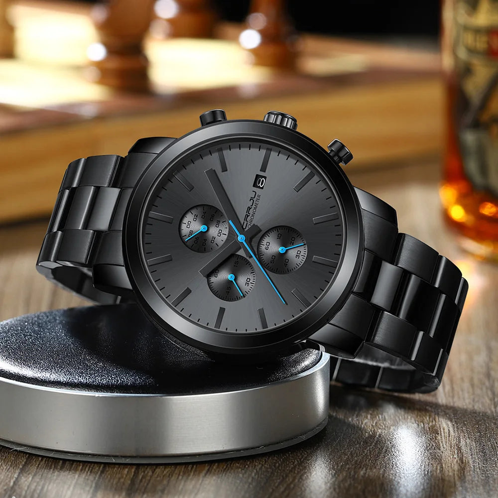 Luxury Man Watch High Quality Waterproof Chronograph Wristwatch Quartz Casual Clock relogio masculino
