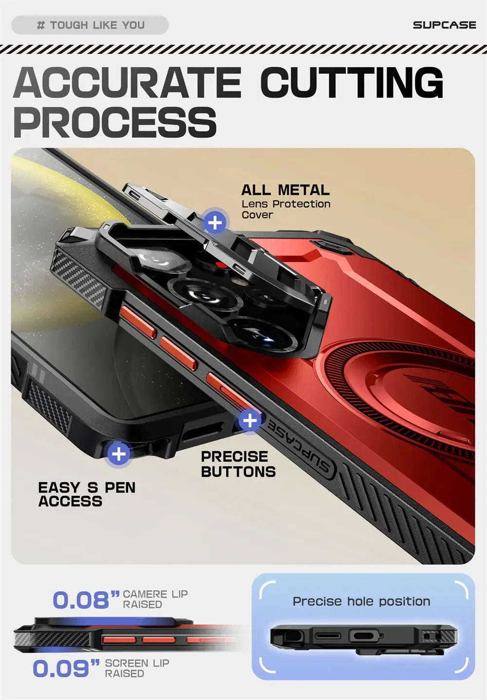 For Samsung Galaxy S25 Ultra Case UB Mag XT Heavy Duty Rugged Strong  Phone Case with Camera Cover Kickstand