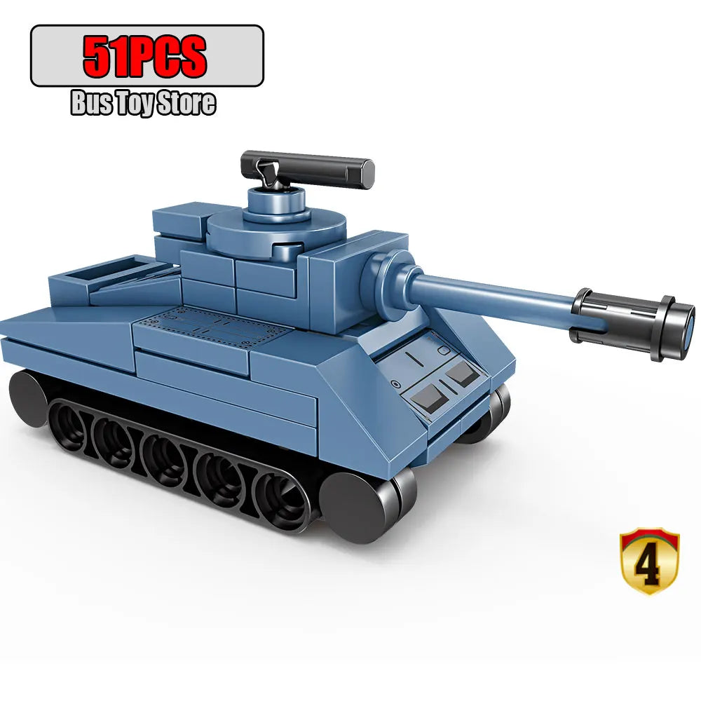 BMPT Terminator Tank KV-2 T-34 Tiger I WW2 Military Classic Model Building Blocks Bricks Boy  Toys for Christmas Gifts