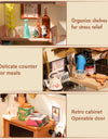 Cozy Kitchen 3D Wooden Puzzle DIY Miniature House Kit