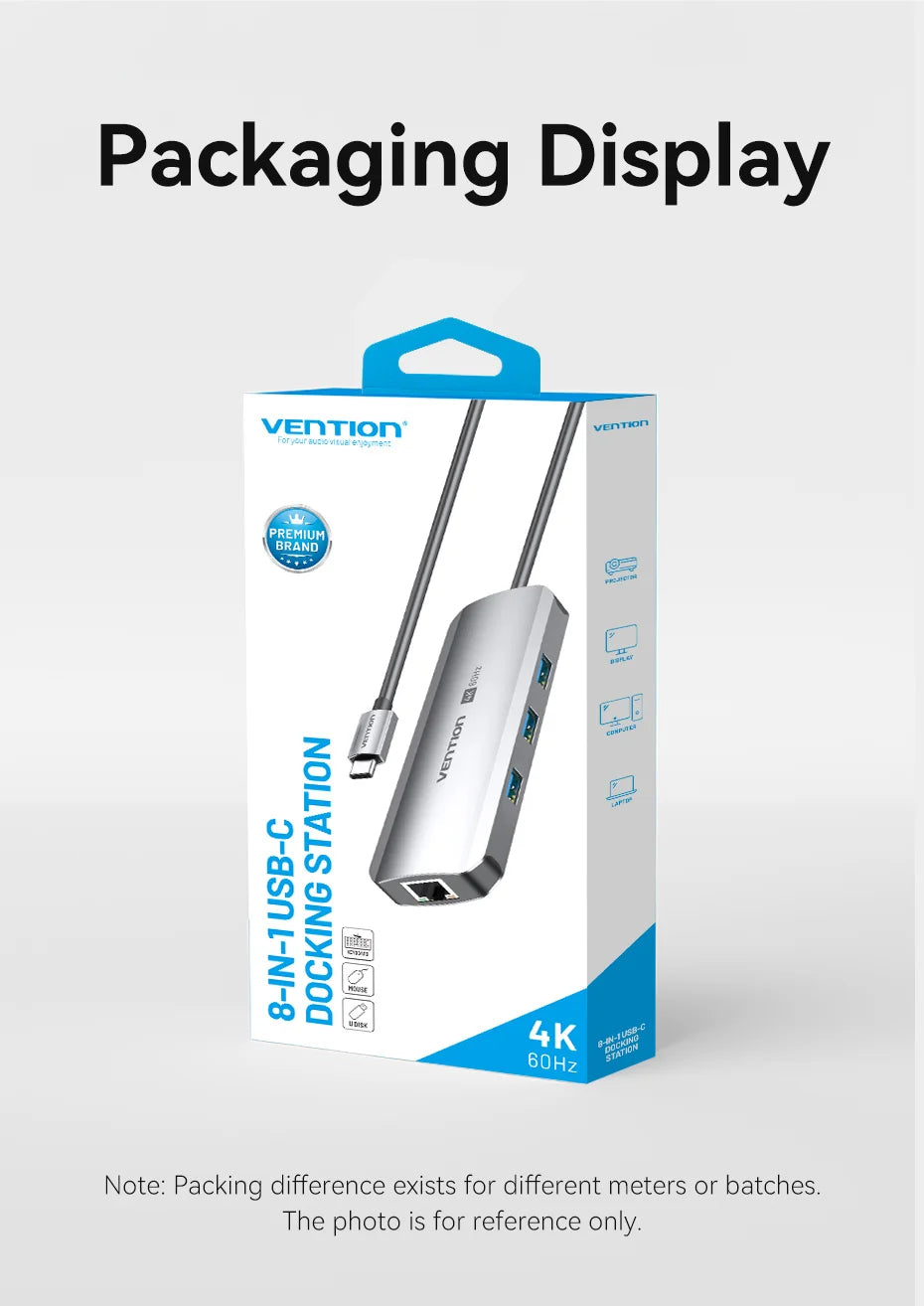 USB C HUB HDMI 4K60Hz RJ45 PD 100W USB Splitter Adapter USB 3.0 HUB For iPhone 15 Macbook Air Pro iPad Samsung Laptop PC