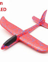 48cm LED DIY Kids Toys Hand Throw Flying Glider Planes Foam Aeroplan Model Party Bag Fillers Flying Glider Plane Toys Kids Game