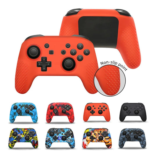 Anti-Slip Soft Silicone Case for Nintendo Switch Pro Controller – Rubber Skin with Joystick Grip Caps