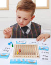 Montessori Wooden Arithmetic Math Board Toy Multiplication Addition Sensory Enlightenment Competitive Puzzle Kids Favor Gift