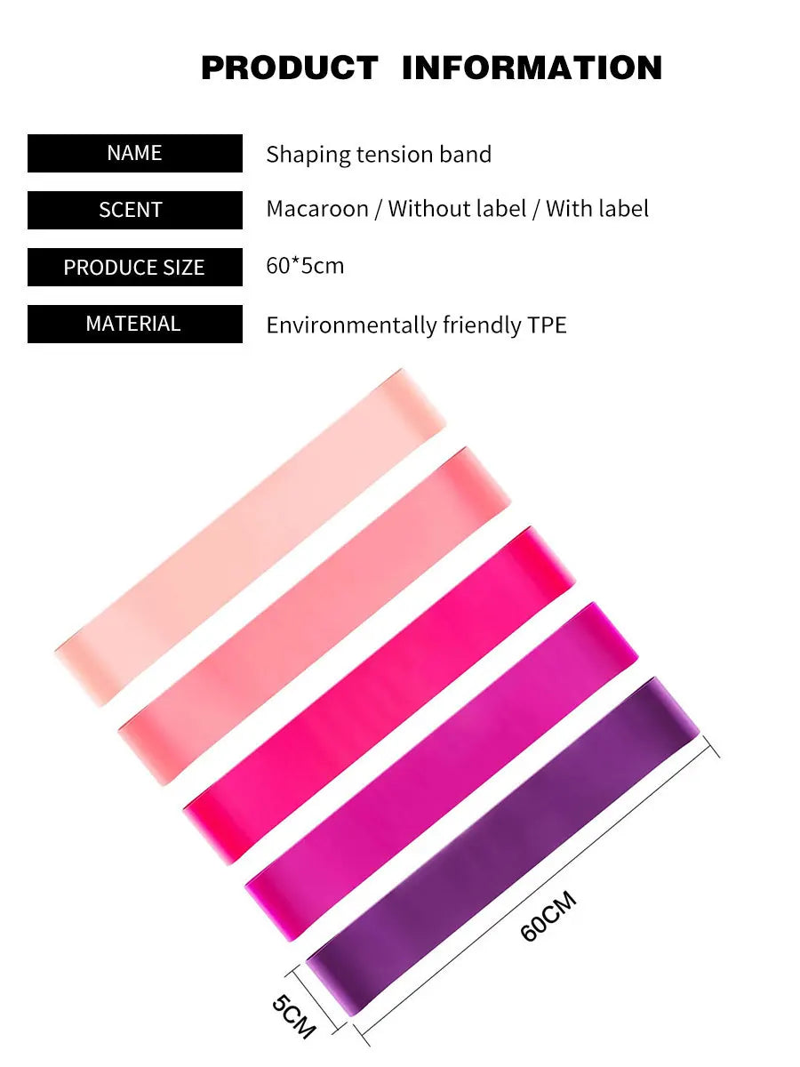 Resistance Bands for Working Out, Elastic Exercice Loop Bands,Yoga Starter Set of Stretch Bands for Booty Legs,Pilates Flexbands