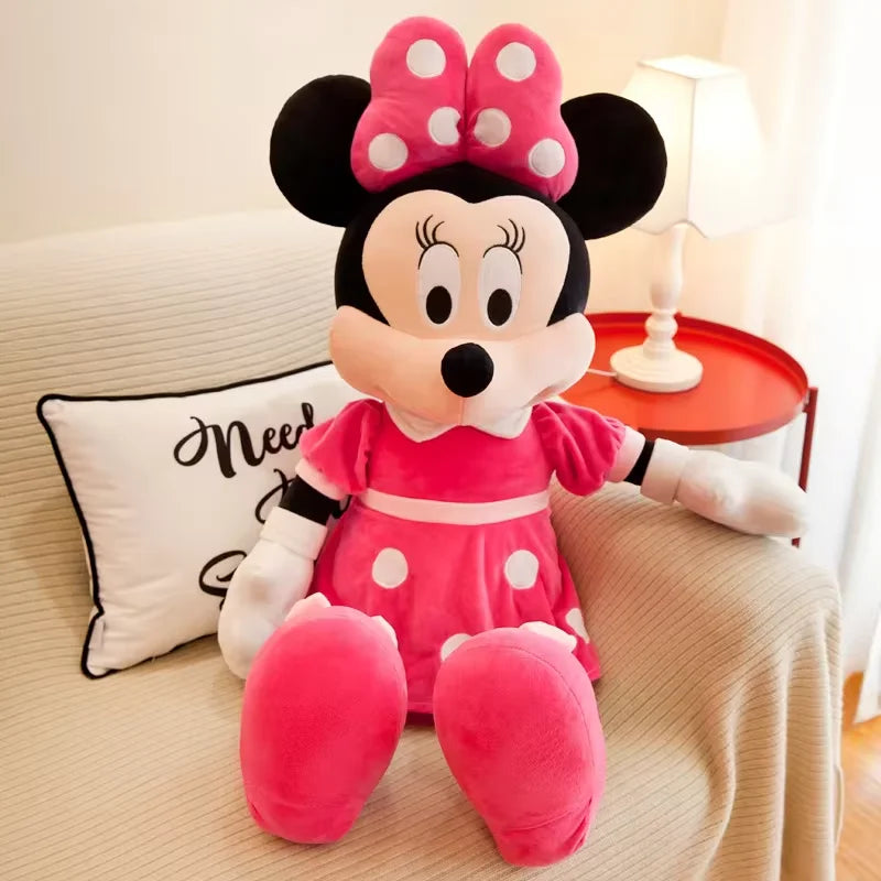 High Quality Mickey Minnie Plush Toy Lovely Stuffed Anime Pluto Goofy Daisy Donald Duck Plushies Cuddly Doll Home Decor Gift