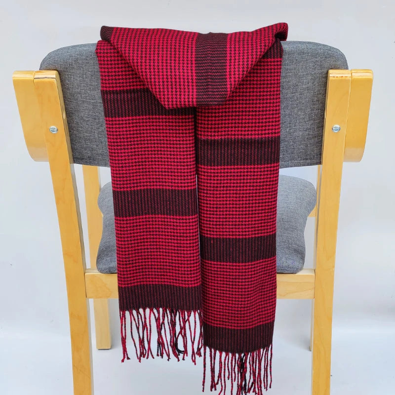 Classic lattice men soft shawl plaid scarves shawl wraps shawl neckerchief headband muffler