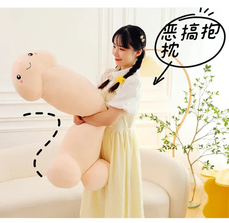 105cm Big Size Trick Penis Plush Kawaii Soft Simulation Dick Plushie Real-life Penis Pillow Sexy Hugging Pillow Girlfriend Gifts