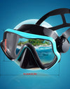Snorkel Diving Mask Swimming Goggles Silicone Skirt Scuba Mask With Colorful Lens Tempered Glass Wide View For Adult Youth