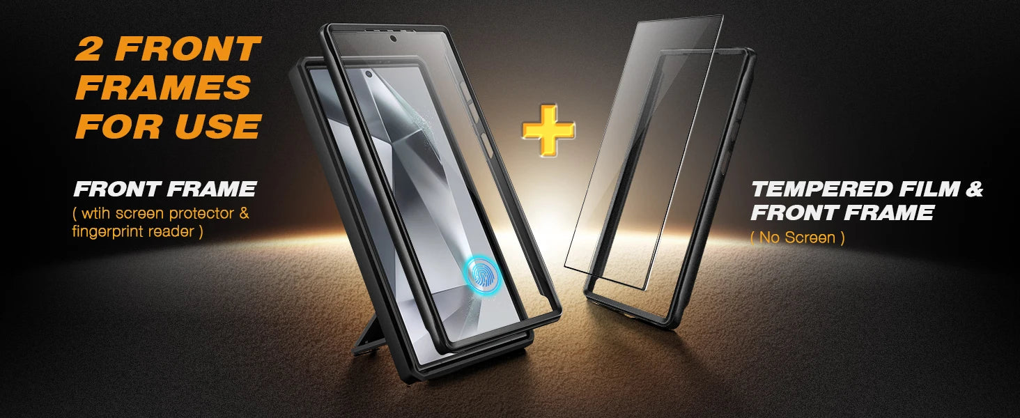 For Samsung Galaxy S24 Ultra Case Full-Body Shockproof Dual Layer Rugged Belt-Clip Case with Front Frame camera Screen Protector