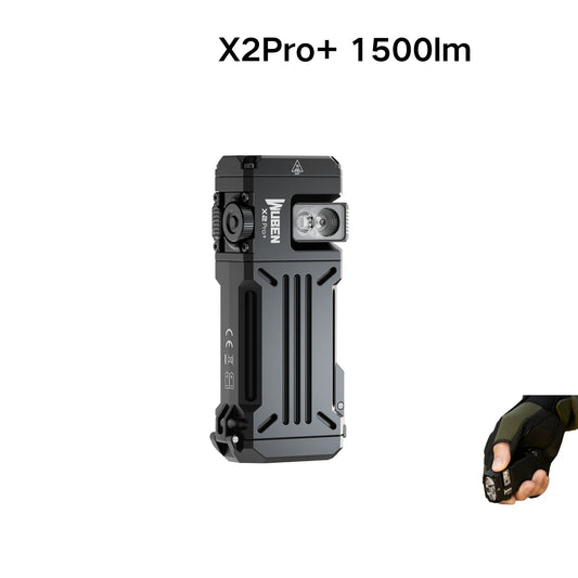1500 Lumen Rechargeable Magnetic EDC Flashlight With Tiltable Side Light