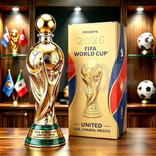 2026 Football Whiskey Glass Soccer Fan Collectible Bar Tumbler