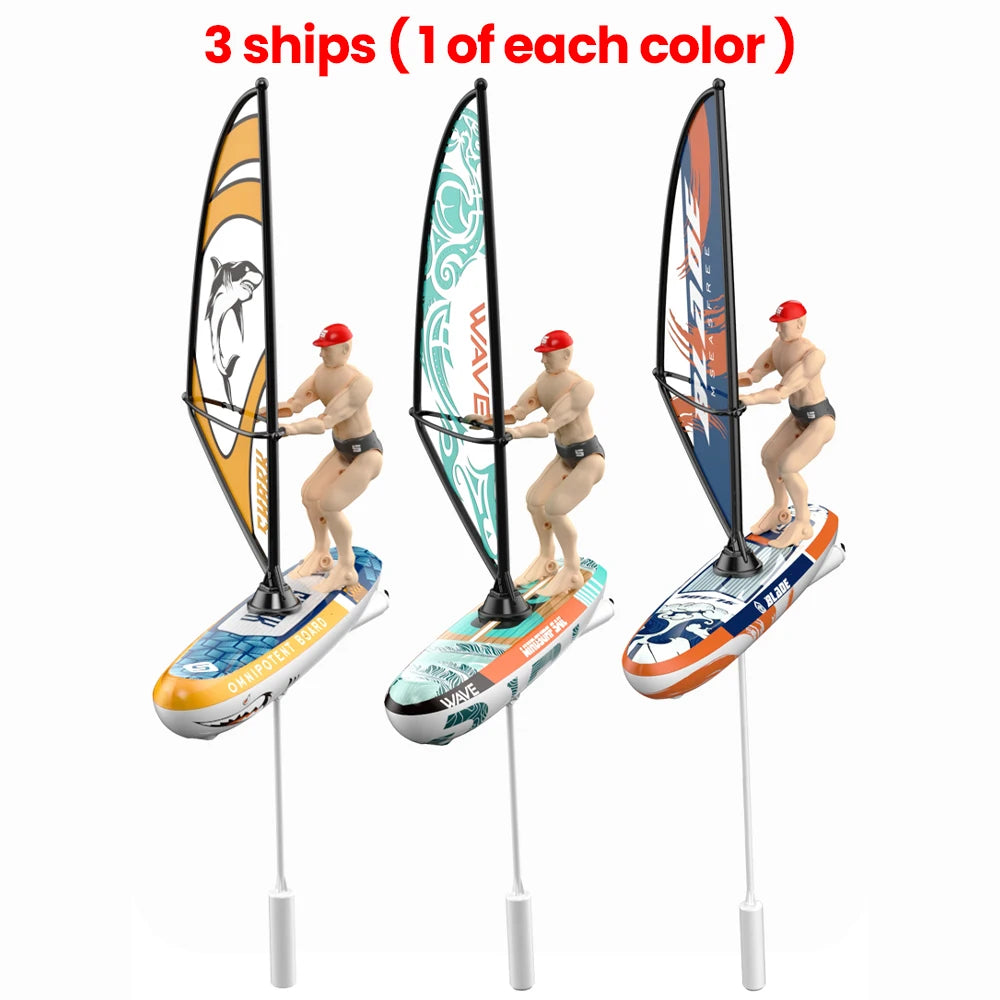 Rc Boat Sailboat Yachting Kayaking Remote Control Sailing Rowing Boat Paddling Summer Pool Waterproof Water Competition Toy