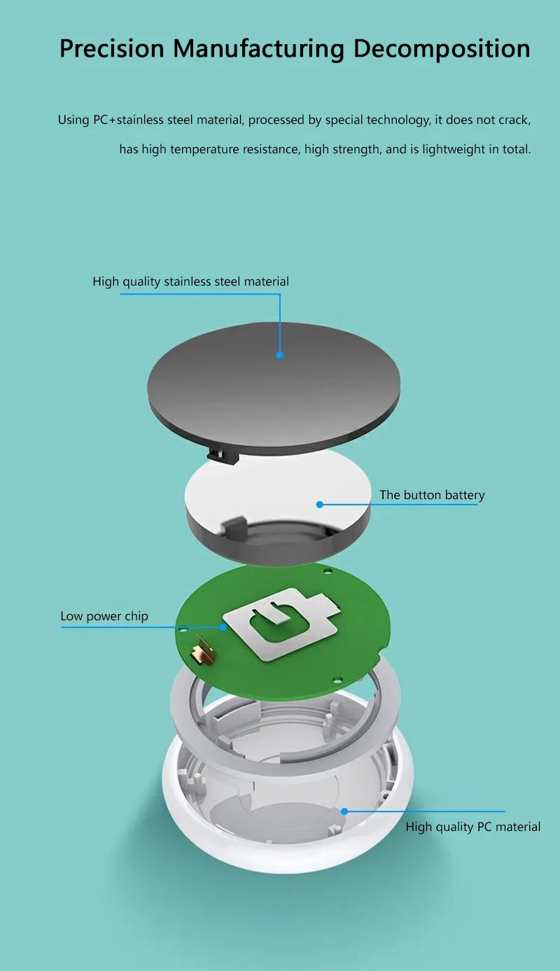 Smart Key Finder Locator Global Position Systm Tracking Device Bluetooth Anti Lost Tag Alarm Reminder Works With IOS&Android For Find Pets