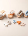 Wooden Train Birthday Toy  Montessori Toys Baby Educational Toys  Wooden Trolley  Baby Learning Toys  Number Of Wood Baby's Toys