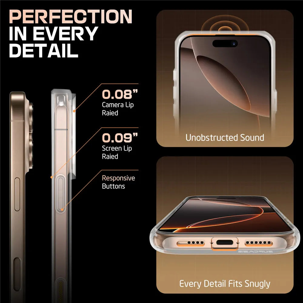 For iPhone 16 Pro Max Case with Camera Control Capture Button UB Mag Slim Shockproof Magnetic MagSafe Phone Case Cover