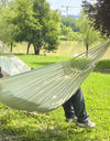 Super Comfortable Canvas Hammock Chair Durable Indoor/Outdoor Swing Seat for Garden, Patio, Camping, Home Leisure